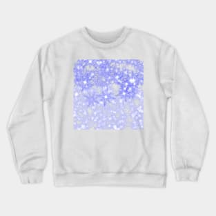 Blue abstract texture glitter sparkle art Crewneck Sweatshirt